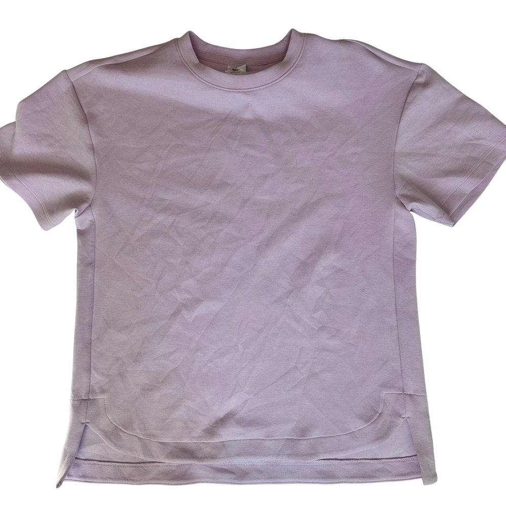 Members Mark Luxe Tee XS Lavender Short Sleeve Soft Stretch Casual Top NWT